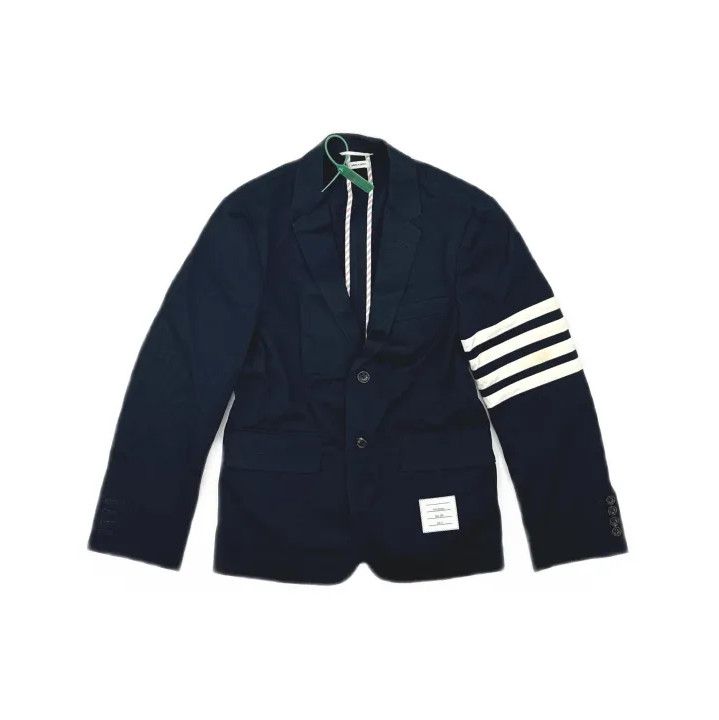 Thom Browne Thom Browne Striped Double-Slit Suit Jacket Size US M / EU 48-50 / 2 - 2 Thumbnail