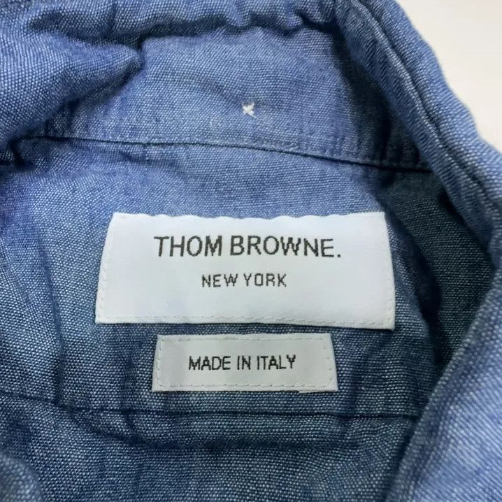 Thom Browne Thom Browne Classic Striped Long Sleeve Shirt Size US S / EU 44-46 / 1 - 5 Thumbnail