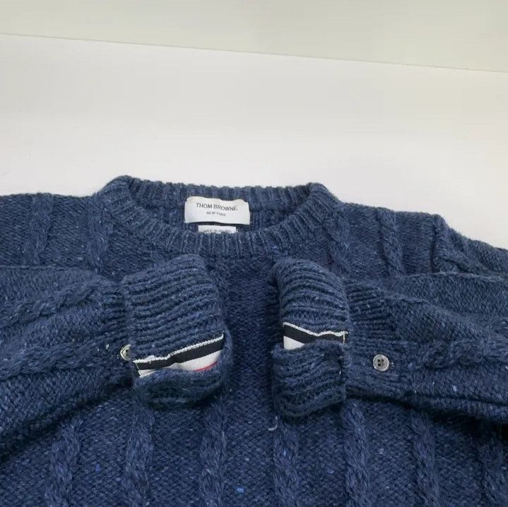 Thom Browne Thom Browne Classic Crewneck Wool Sweater Size US S / EU 44-46 / 1 - 8 Thumbnail