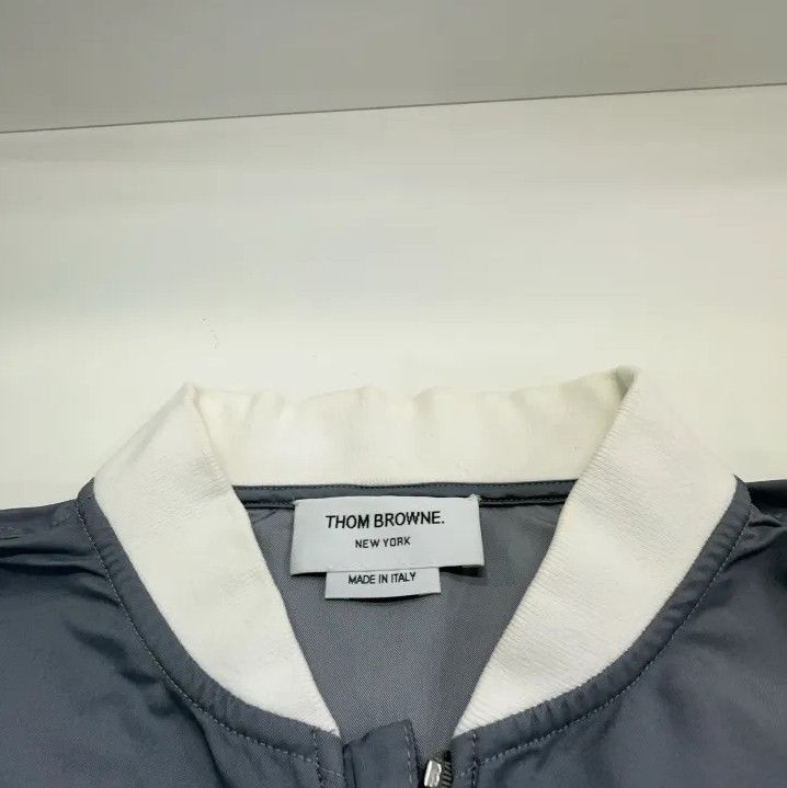 Thom Browne Thom Browne Classic Four Stripe Zip Jacket Size US S / EU 44-46 / 1 - 7 Thumbnail