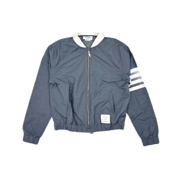 Thom Browne Thom Browne Classic Four Stripe Zip Jacket Size US S / EU 44-46 / 1 - 2 Thumbnail