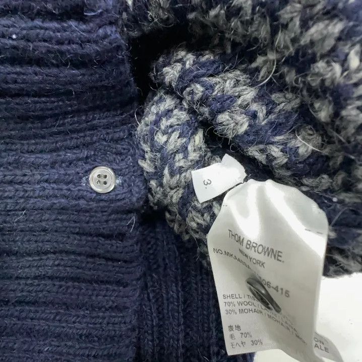 Thom Browne Thom Browne Navy Blue Striped Knit Sweater Size US M / EU 48-50 / 2 - 5 Thumbnail