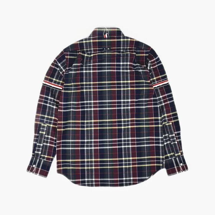 Thom Browne Thom Browne Blue Plaid Long Sleeve Shirt Size US S / EU 44-46 / 1 - 3 Thumbnail