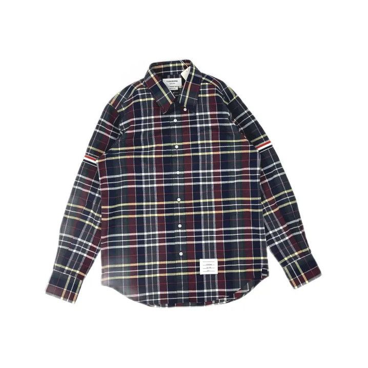 Thom Browne Thom Browne Blue Plaid Long Sleeve Shirt Size US S / EU 44-46 / 1 - 2 Thumbnail