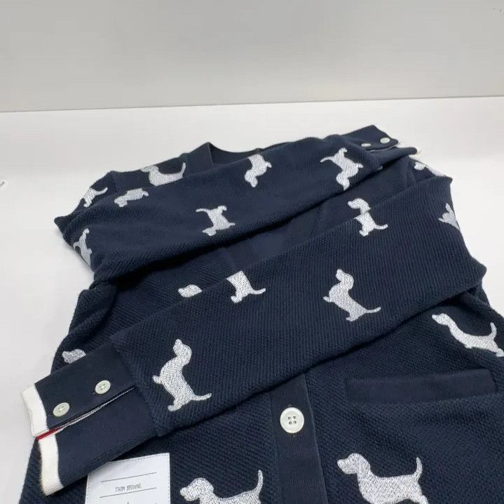 Thom Browne Thom Browne Dog Pattern Knit Cardigan Size US S / EU 44-46 / 1 - 13 Thumbnail