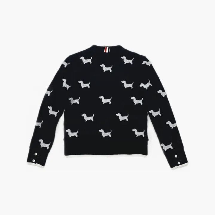 Thom Browne Thom Browne Dog Pattern Knit Cardigan Size US S / EU 44-46 / 1 - 3 Thumbnail