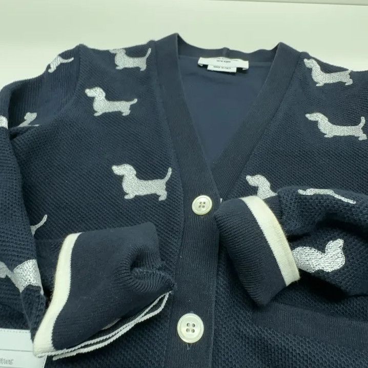 Thom Browne Thom Browne Dog Pattern Knit Cardigan Size US S / EU 44-46 / 1 - 8 Thumbnail