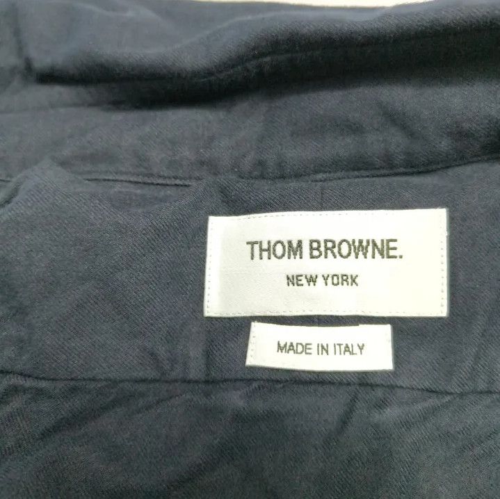 Thom Browne Thom Browne Classic Blue Long Sleeve Shirt Size US M / EU 48-50 / 2 - 4 Thumbnail