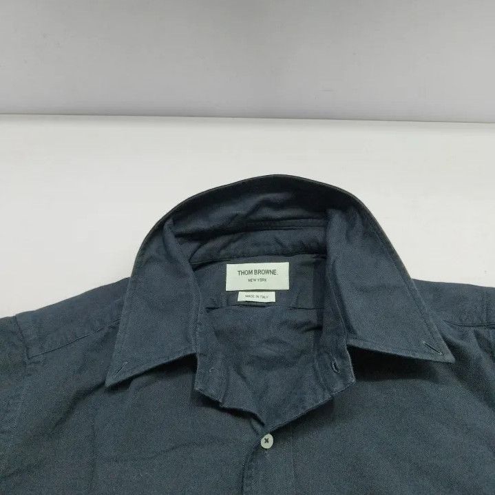 Thom Browne Thom Browne Classic Blue Long Sleeve Shirt Size US M / EU 48-50 / 2 - 10 Thumbnail