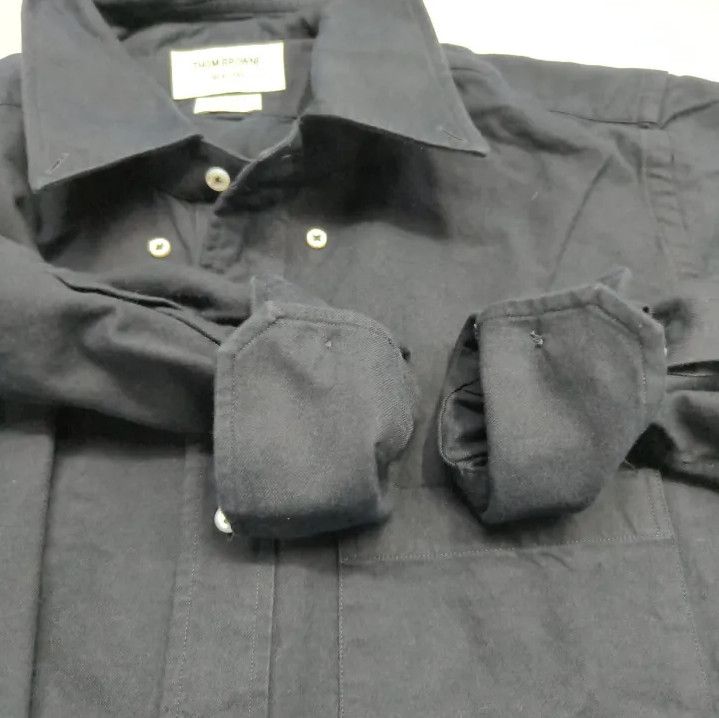 Thom Browne Thom Browne Classic Blue Long Sleeve Shirt Size US M / EU 48-50 / 2 - 12 Thumbnail