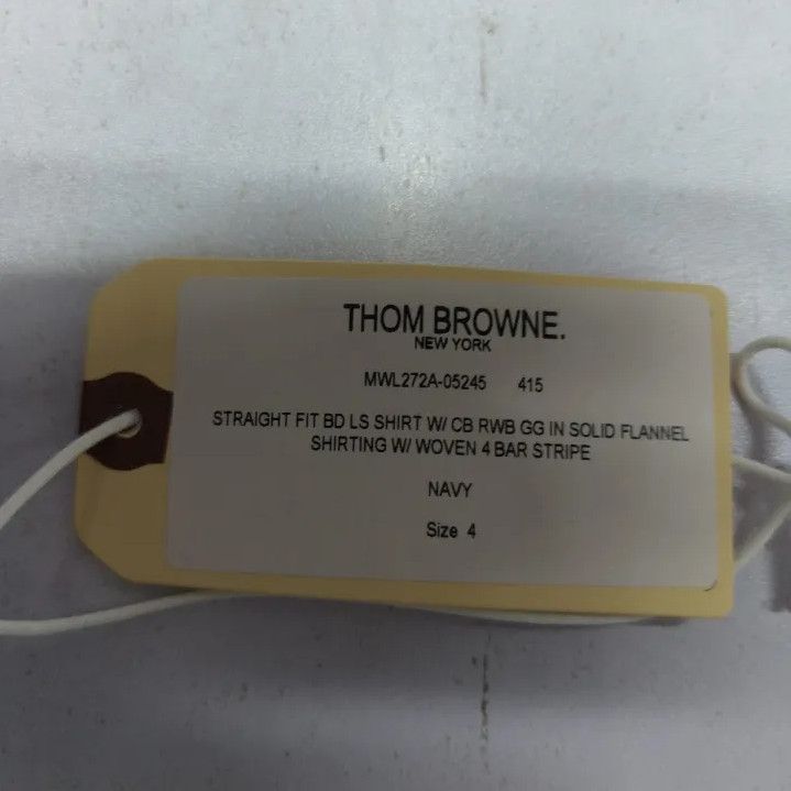 Thom Browne Thom Browne Classic Blue Long Sleeve Shirt Size US M / EU 48-50 / 2 - 7 Thumbnail