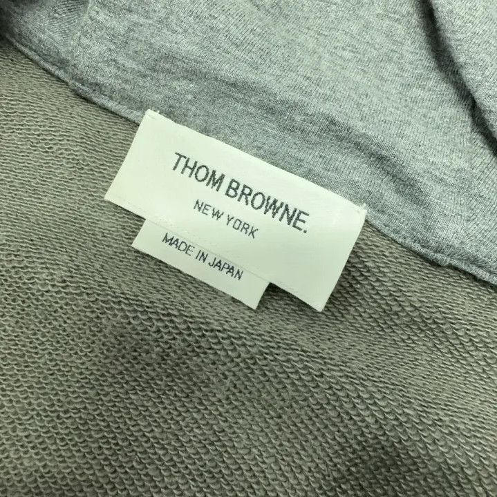 Thom Browne Thom Browne Classic Grey Hooded Zip Sweatshirt Size US M / EU 48-50 / 2 - 6 Thumbnail