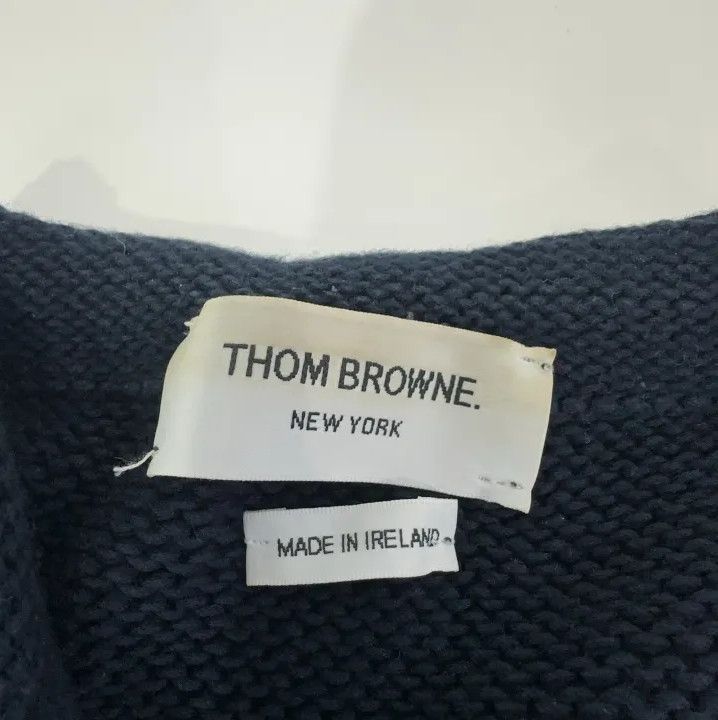 Thom Browne Thom Browne Navy Blue Dolphin Knit Sweater Size US M / EU 48-50 / 2 - 5 Thumbnail