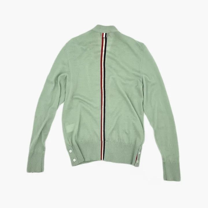 Thom Browne Thom Browne Green V-Neck Wool Cardigan Sweater Size US M / EU 48-50 / 2 - 3 Thumbnail