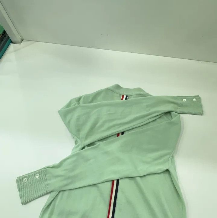 Thom Browne Thom Browne Green V-Neck Wool Cardigan Sweater Size US M / EU 48-50 / 2 - 12 Thumbnail