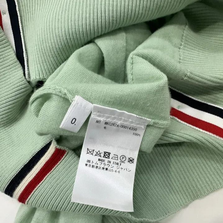 Thom Browne Thom Browne Green V-Neck Wool Cardigan Sweater Size US M / EU 48-50 / 2 - 5 Thumbnail