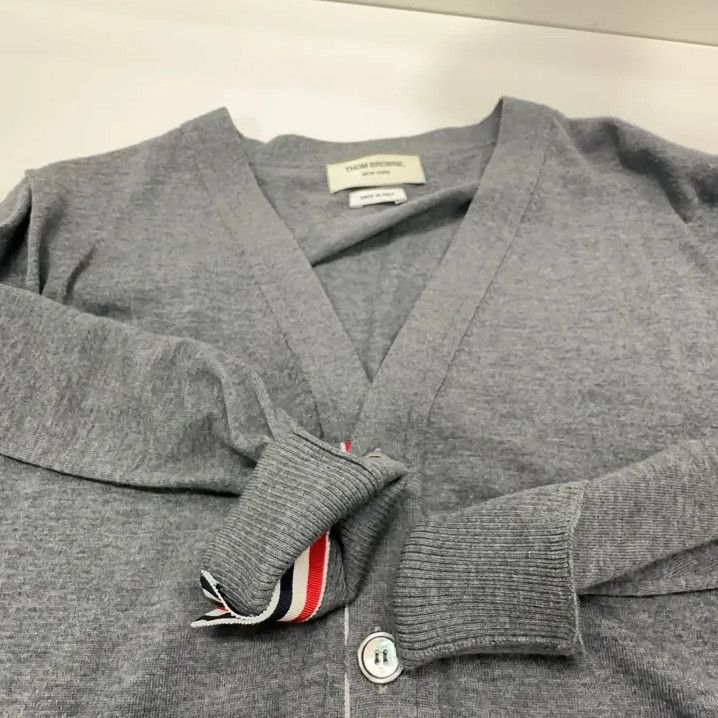 Thom Browne Thom Browne Gray Long Sleeve Cardigan Size US S / EU 44-46 / 1 - 8 Thumbnail