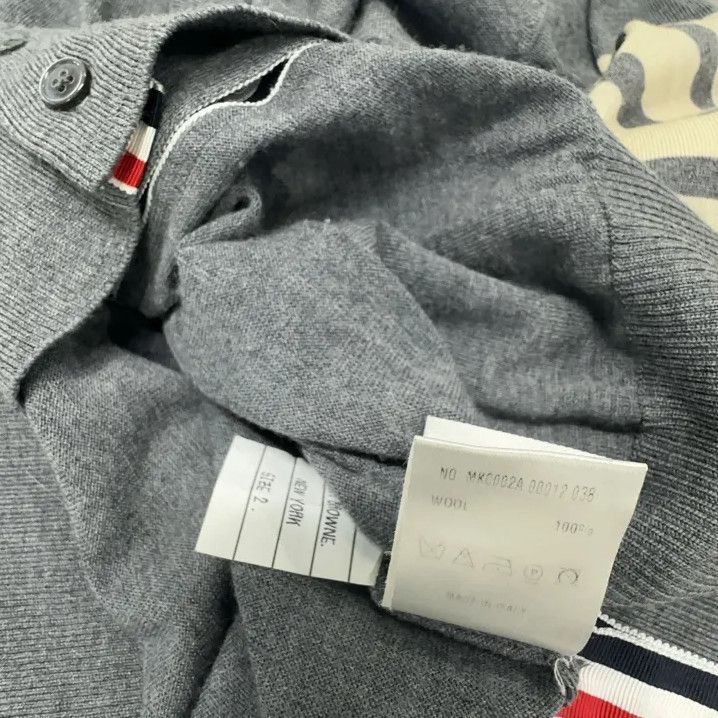 Thom Browne Thom Browne Gray Long Sleeve Cardigan Size US S / EU 44-46 / 1 - 4 Thumbnail