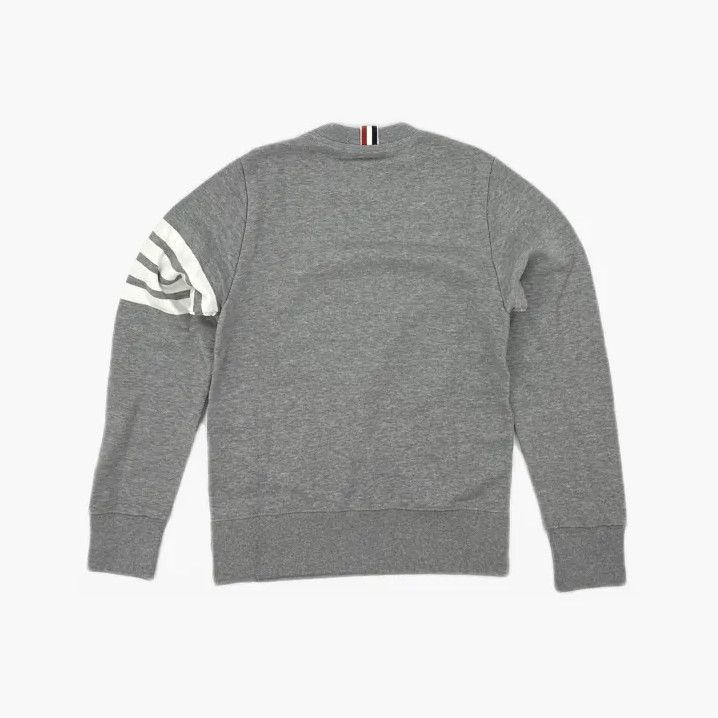 Thom Browne Thom Browne Classic Grey Striped Crewneck Sweatshirt Size US M / EU 48-50 / 2 - 3 Thumbnail