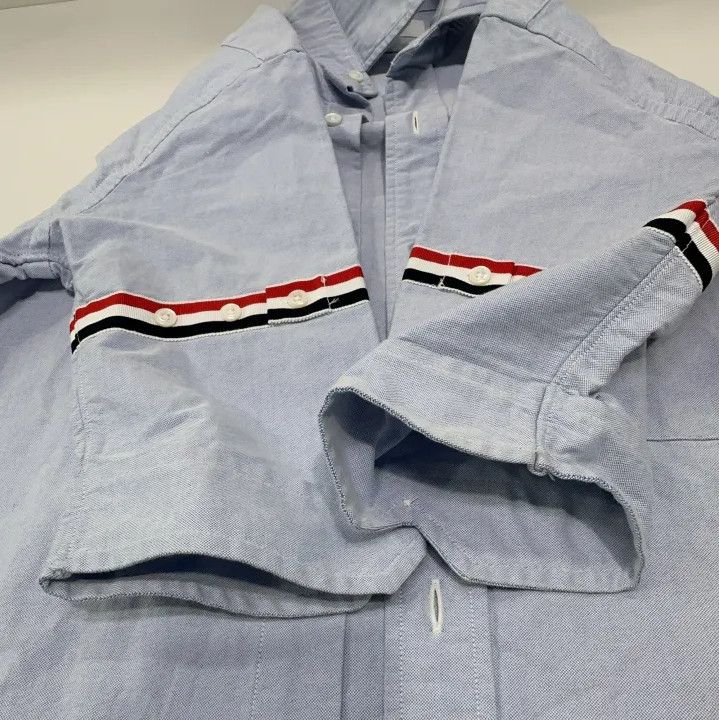 Thom Browne Thom Browne Short Sleeve Striped Shirt for Men Size US S / EU 44-46 / 1 - 10 Thumbnail