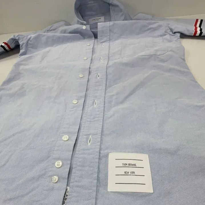 Thom Browne Thom Browne Short Sleeve Striped Shirt for Men Size US S / EU 44-46 / 1 - 8 Thumbnail