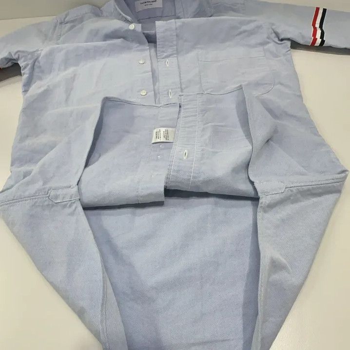 Thom Browne Thom Browne Short Sleeve Striped Shirt for Men Size US S / EU 44-46 / 1 - 9 Thumbnail