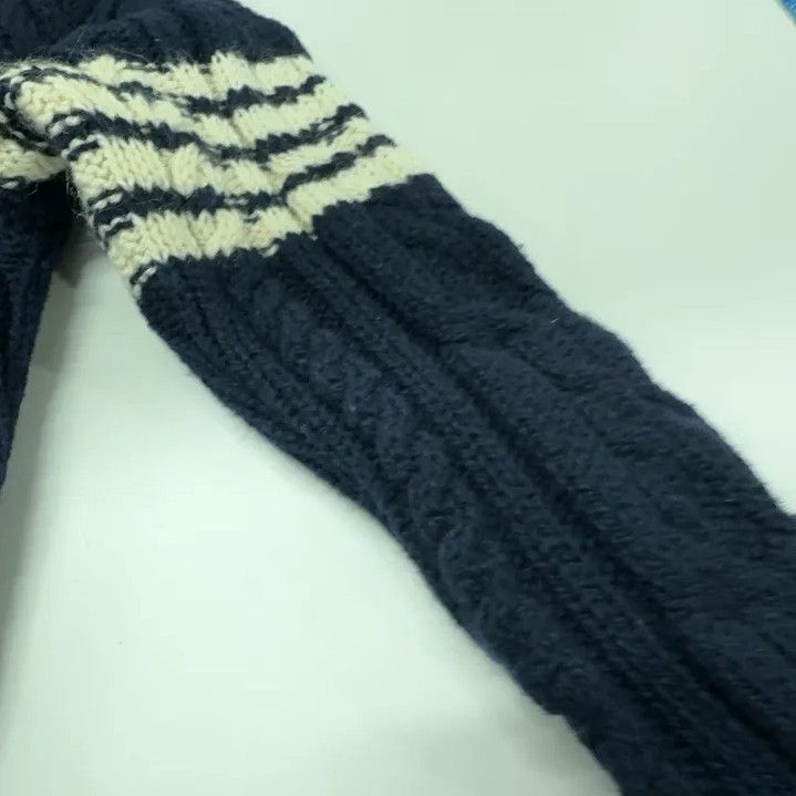 Thom Browne Thom Browne Navy Cable Knit Wool Sweater Size US L / EU 52-54 / 3 - 10 Thumbnail