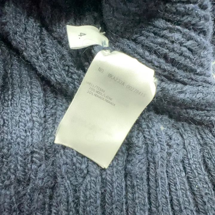 Thom Browne Thom Browne Navy Cable Knit Wool Sweater Size US L / EU 52-54 / 3 - 4 Thumbnail