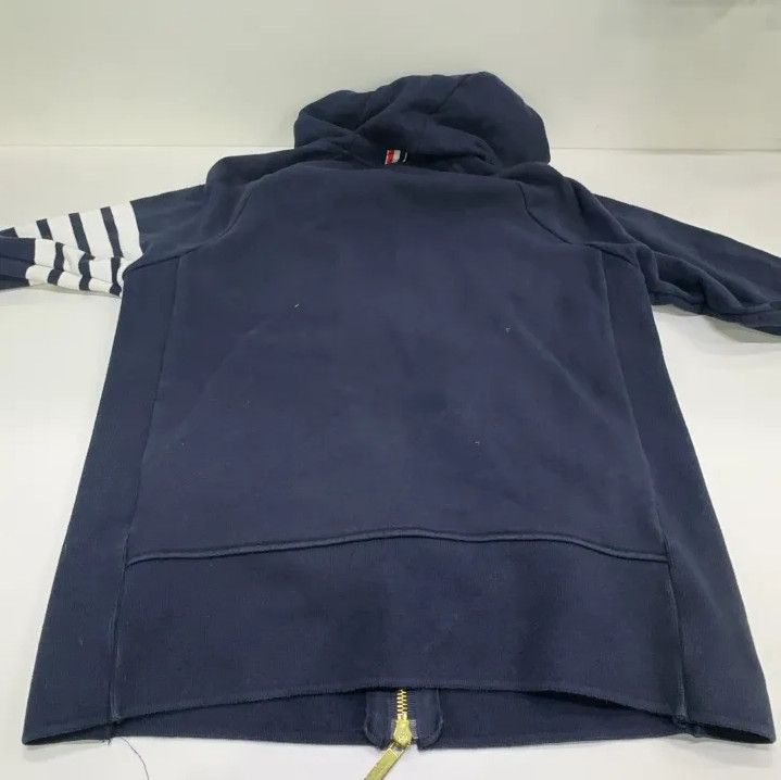 Thom Browne Thom Browne Classic Stripe Hooded Sweatshirt Size US M / EU 48-50 / 2 - 16 Thumbnail