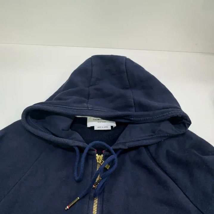 Thom Browne Thom Browne Classic Stripe Hooded Sweatshirt Size US M / EU 48-50 / 2 - 10 Thumbnail