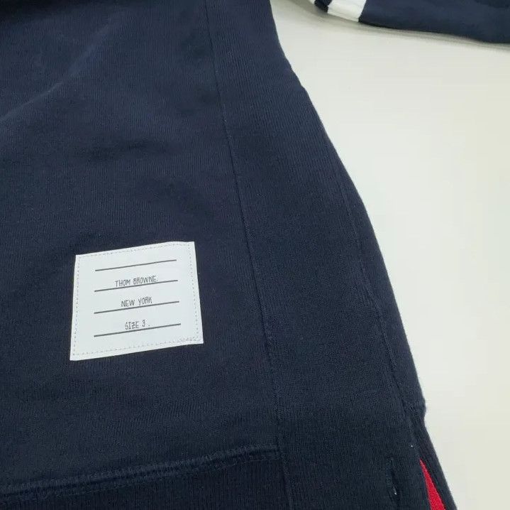 Thom Browne Thom Browne Classic Navy Blue Sweatshirt for Men Size US L / EU 52-54 / 3 - 5 Thumbnail