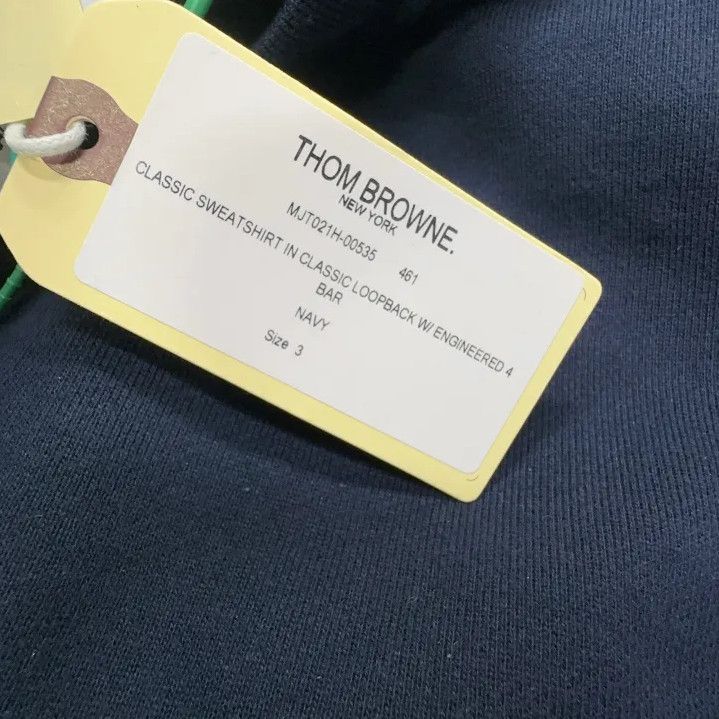 Thom Browne Thom Browne Classic Navy Blue Sweater Size US M / EU 48-50 / 2 - 3 Thumbnail