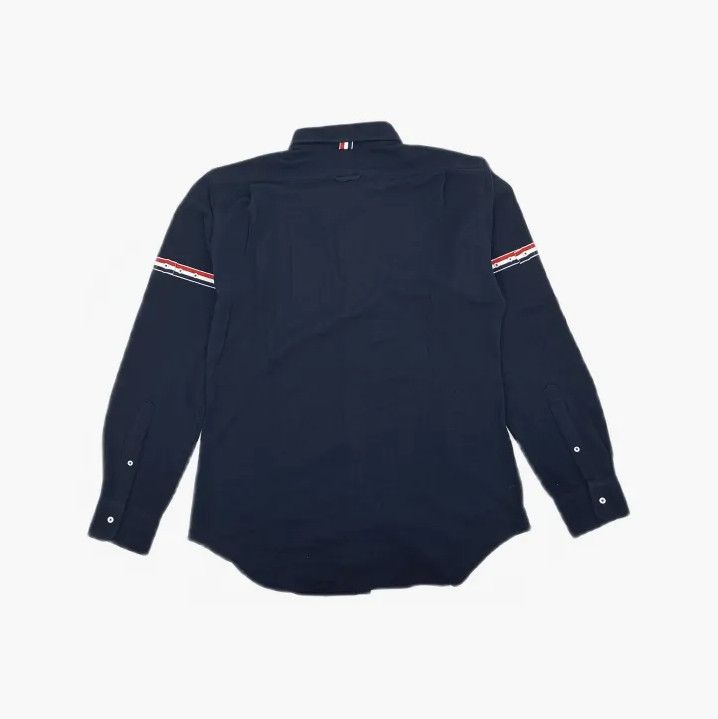 Thom Browne Thom Browne Long Sleeve Striped Shirt for Men Size US L / EU 52-54 / 3 - 3 Thumbnail