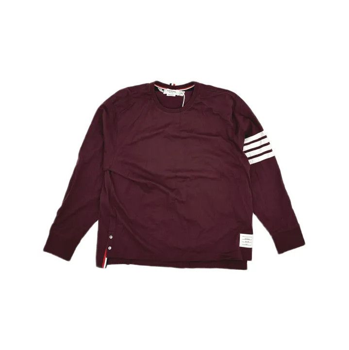 Thom Browne Thom Browne Classic Red Crewneck Sweatshirt Size US M / EU 48-50 / 2 - 2 Thumbnail