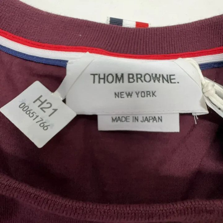 Thom Browne Thom Browne Classic Red Crewneck Sweatshirt Size US M / EU 48-50 / 2 - 7 Thumbnail