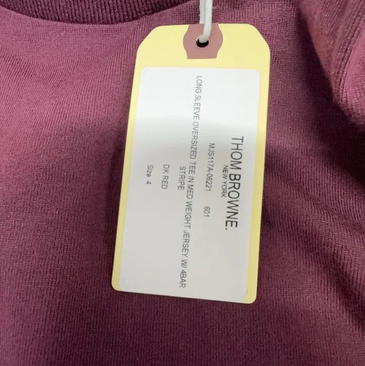 Thom Browne Thom Browne Classic Red Crewneck Sweatshirt Size US M / EU 48-50 / 2 - 6 Thumbnail