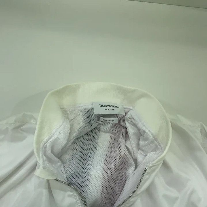 Thom Browne Thom Browne White Rwb Stripe Bomber Jacket Size US L / EU 52-54 / 3 - 6 Thumbnail