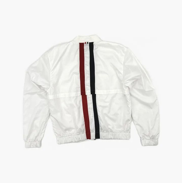 Thom Browne Thom Browne White Rwb Stripe Bomber Jacket Size US L / EU 52-54 / 3 - 3 Thumbnail