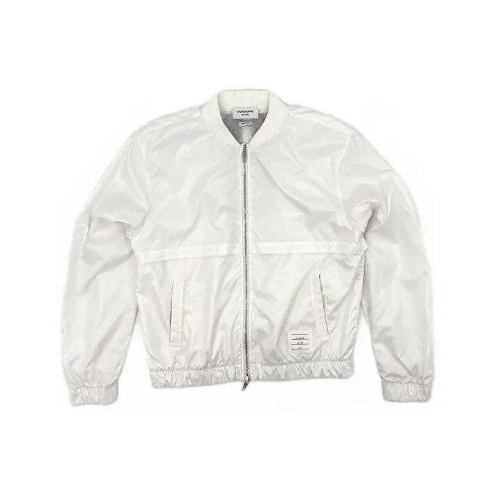 Thom Browne Thom Browne White Rwb Stripe Bomber Jacket Size US L / EU 52-54 / 3 - 2 Thumbnail