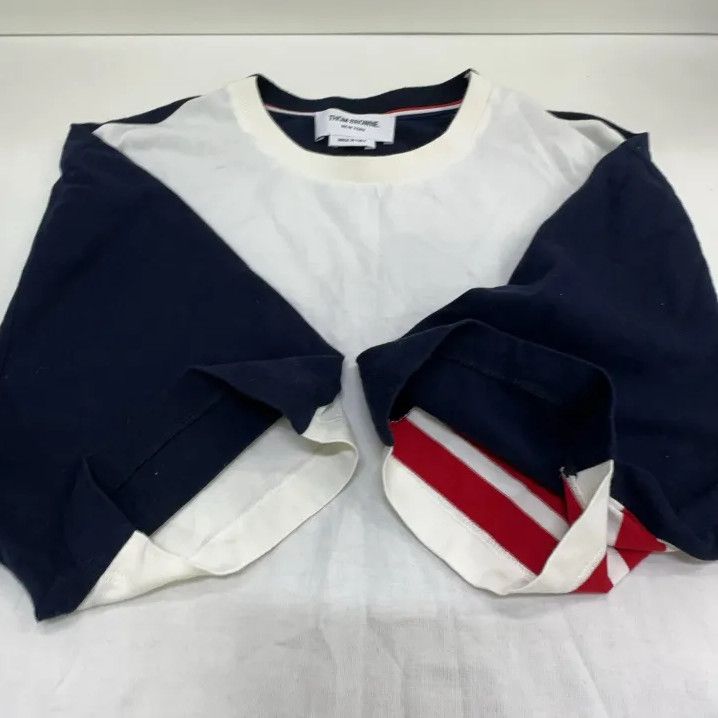 Thom Browne Thom Browne Striped Short Sleeve T-Shirt Size US S / EU 44-46 / 1 - 8 Thumbnail