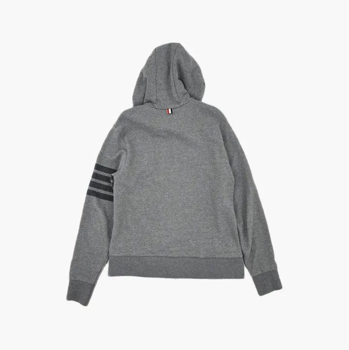 Thom Browne Thom Browne Classic Stripe Zip-Up Hoodie Size US M / EU 48-50 / 2 - 3 Thumbnail
