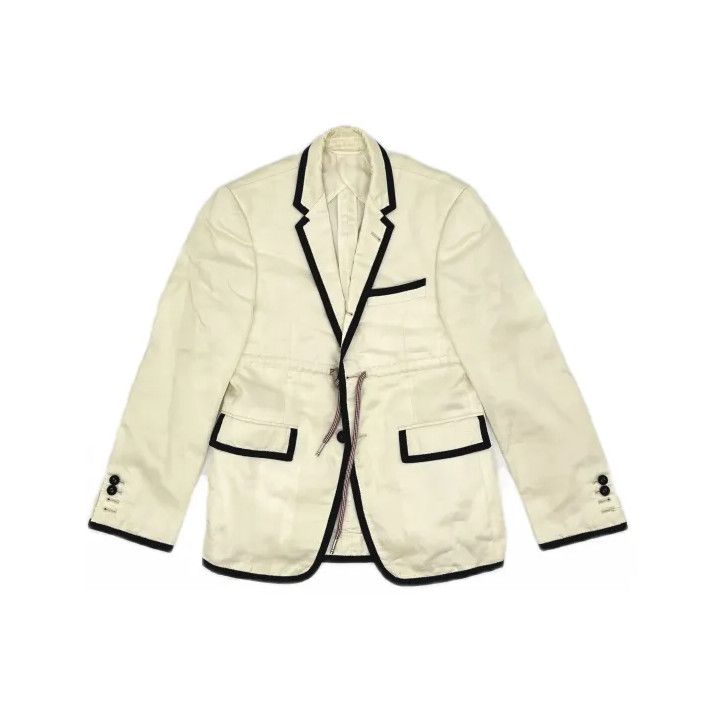 Thom Browne Thom Browne Casual One-Button Blazer in Beige Size US S / EU 44-46 / 1 - 2 Thumbnail