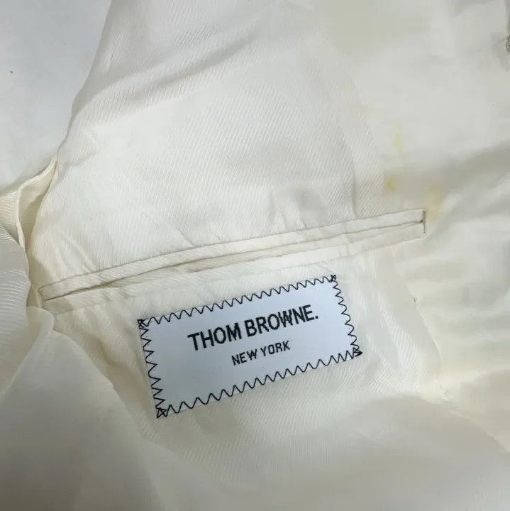 Thom Browne Thom Browne Casual One-Button Blazer in Beige Size US S / EU 44-46 / 1 - 5 Thumbnail