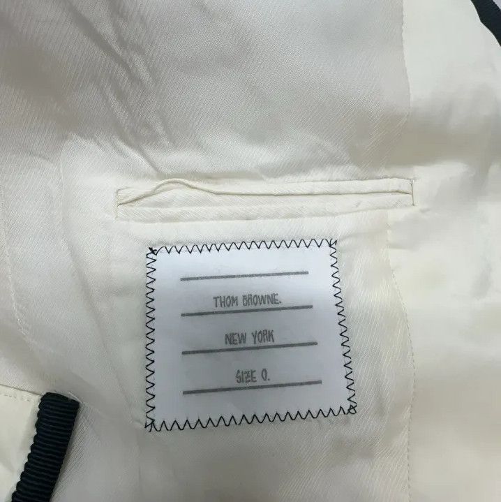 Thom Browne Thom Browne Casual One-Button Blazer in Beige Size US S / EU 44-46 / 1 - 4 Thumbnail
