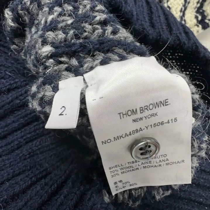 Thom Browne Thom Browne Navy Blue Striped Sweater Size US M / EU 48-50 / 2 - 6 Thumbnail