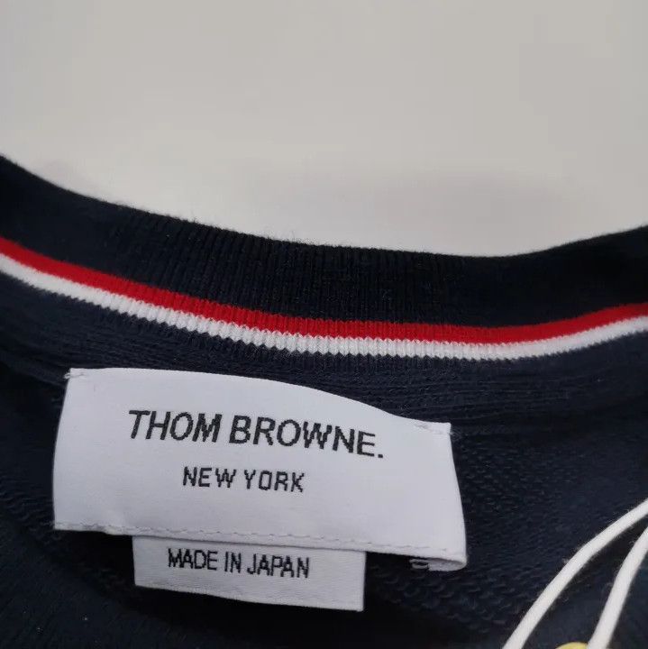 Thom Browne Thom Browne Classic Navy Crewneck Sweatshirt Size US M / EU 48-50 / 2 - 5 Thumbnail