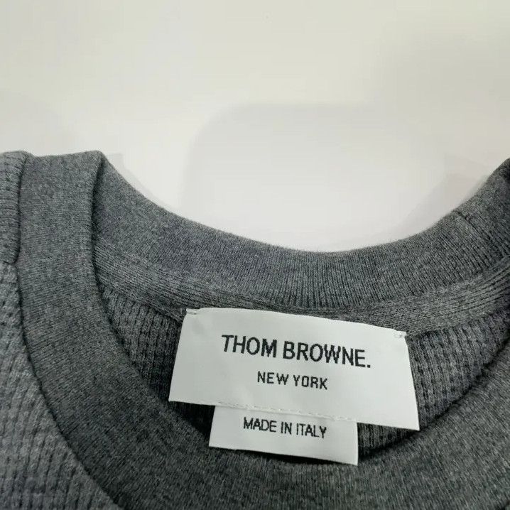Thom Browne Thom Browne Classic Gray Long Sleeve Sweatshirt Size US S / EU 44-46 / 1 - 4 Thumbnail