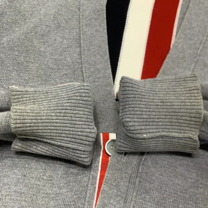 Thom Browne Thom Browne Gray Casual Knit Cardigan for Men Size US M / EU 48-50 / 2 - 10 Thumbnail