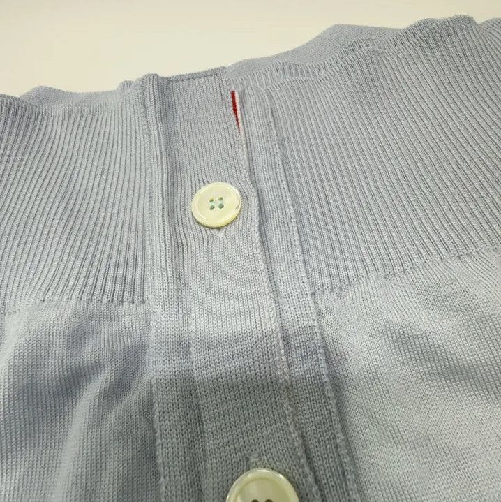 Thom Browne Thom Browne Blue Casual Knit Cardigan for Men Size US M / EU 48-50 / 2 - 7 Thumbnail
