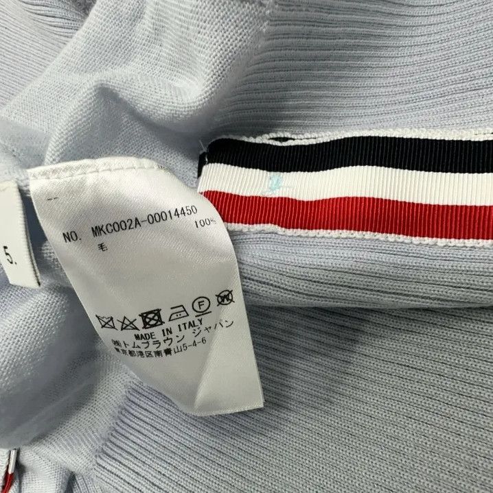 Thom Browne Thom Browne Blue Casual Knit Cardigan for Men Size US M / EU 48-50 / 2 - 6 Thumbnail